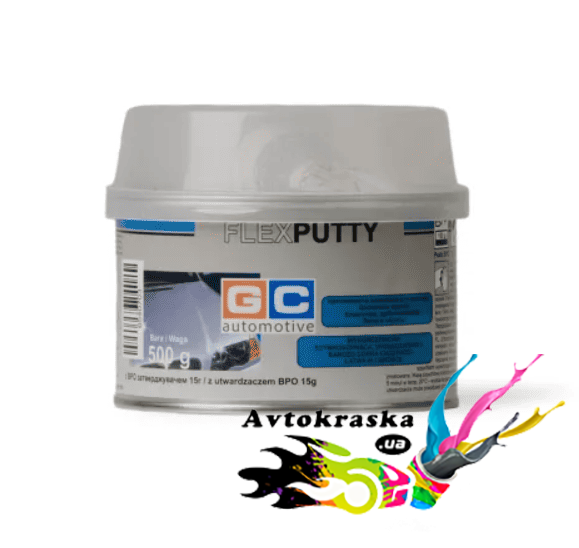 Шпаклівка для пластику Flex Putty Gold Car 0,5 кг - Шпаклівка по пластику цена!